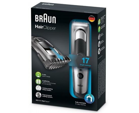 Машинка для стрижки Braun HC5090, изображение 3 Машинка для стрижки Braun HC5090, изображение 3