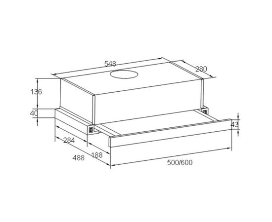 Вытяжка кухонная Liberty Slide 265 AVTL, изображение 2 Вытяжка кухонная Liberty Slide 265 AVTL, изображение 2