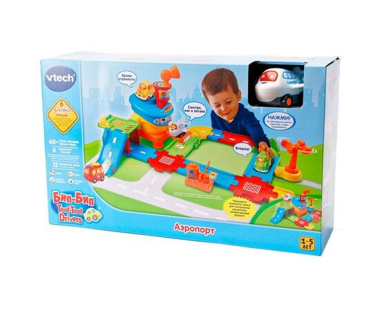 Игровой набор VTech Бип-Бип - Аэропорт со звуковыми эффектами (80-144126), изображение 3 Игровой набор VTech Бип-Бип - Аэропорт со звуковыми эффектами (80-144126), изображение 3
