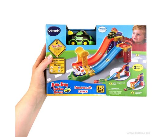 Игровой набор VTech Бип-Бип - Гоночный спуск 2-В-1 со звуковыми эффектами (80-164726), изображение 5 Игровой набор VTech Бип-Бип - Гоночный спуск 2-В-1 со звуковыми эффектами (80-164726), изображение 5