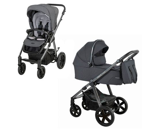 Коляска Espiro 2 в 1 Husky XL 2022 217 Graphite (205095)