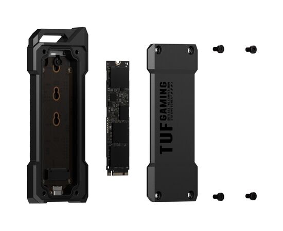 Карман внешний ASUS M.2 ESD-T1A/BLK/G/AS TUF Gaming A1 (90DD02N0-M09000), изображение 7 Карман внешний ASUS M.2 ESD-T1A/BLK/G/AS TUF Gaming A1 (90DD02N0-M09000), изображение 7