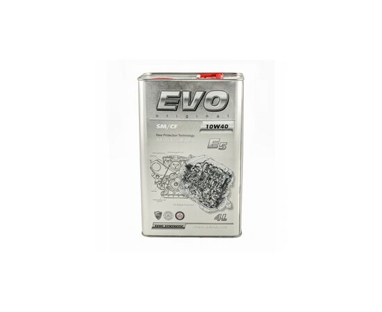 Моторное масло EVO E5 10W-40 SM/CF 4L (E5 4L 10W-40), изображение 2 Моторное масло EVO E5 10W-40 SM/CF 4L (E5 4L 10W-40), изображение 2