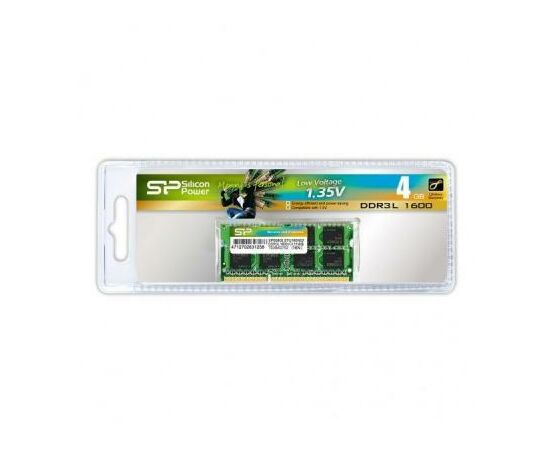 Модуль пам'яті для ноутбука SoDIMM DDR3L 4GB 1600 MHz Silicon Power (SP004GLSTU160N02)