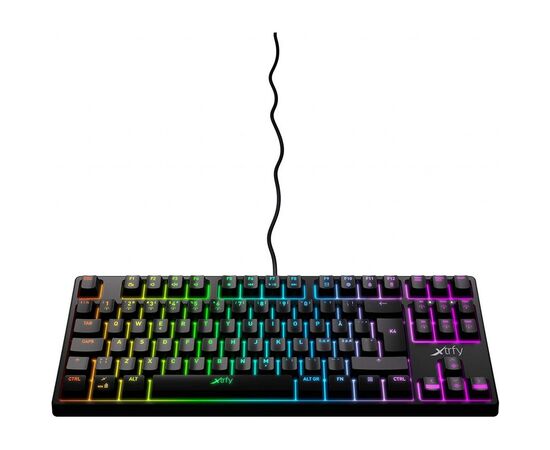 Клавиатура Xtrfy K4 TKL RGB Kailh Red Ukr-Ru Black (XG-K4-RGB-TKL-R-UKR), изображение 2 Клавиатура Xtrfy K4 TKL RGB Kailh Red Ukr-Ru Black (XG-K4-RGB-TKL-R-UKR), изображение 2