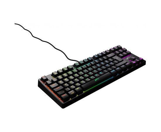 Клавиатура Xtrfy K4 TKL RGB Kailh Red Ukr-Ru Black (XG-K4-RGB-TKL-R-UKR), изображение 4 Клавиатура Xtrfy K4 TKL RGB Kailh Red Ukr-Ru Black (XG-K4-RGB-TKL-R-UKR), изображение 4