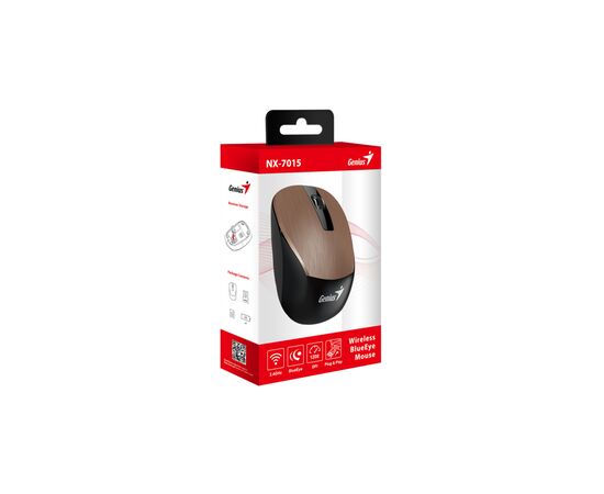 Мышка Genius NX-7015 Wireless Rosy Brown (31030019403), изображение 3 Мышка Genius NX-7015 Wireless Rosy Brown (31030019403), изображение 3