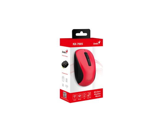 Мышка Genius NX-7005 Wireless Red (31030017403), изображение 3 Мышка Genius NX-7005 Wireless Red (31030017403), изображение 3
