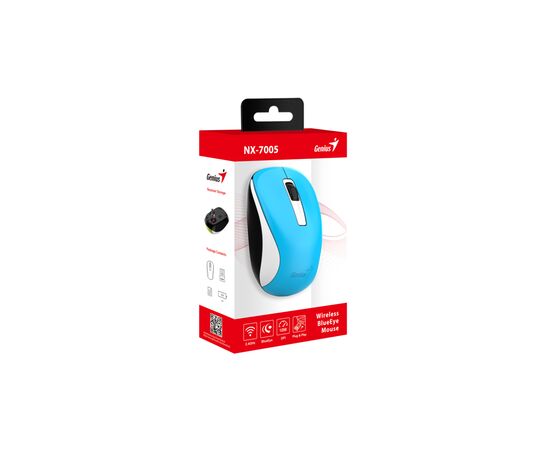 Мышка Genius NX-7005 Wireless Blue (31030017402), изображение 3 Мышка Genius NX-7005 Wireless Blue (31030017402), изображение 3