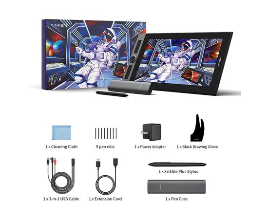 Планшет-монітор XP-Pen Artist Pro 16 Black (Artist Pro 16_JP), зображення 6 Планшет-монітор XP-Pen Artist Pro 16 Black (Artist Pro 16_JP), зображення 6