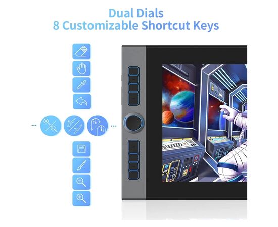 Планшет-монітор XP-Pen Artist Pro 16 Black (Artist Pro 16_JP), зображення 9 Планшет-монітор XP-Pen Artist Pro 16 Black (Artist Pro 16_JP), зображення 9