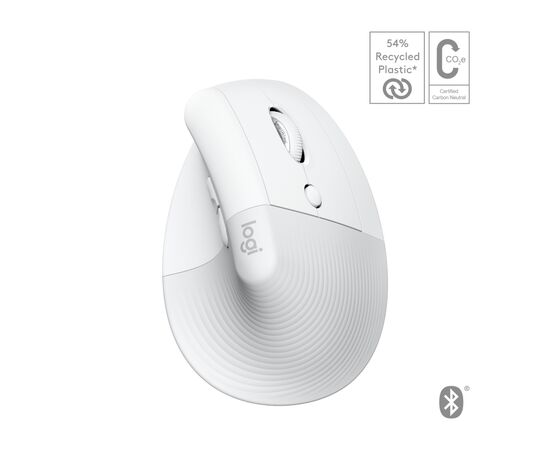 Мышка Logitech Lift for Mac Vertical Ergonomic Mouse Off White (910-006477)