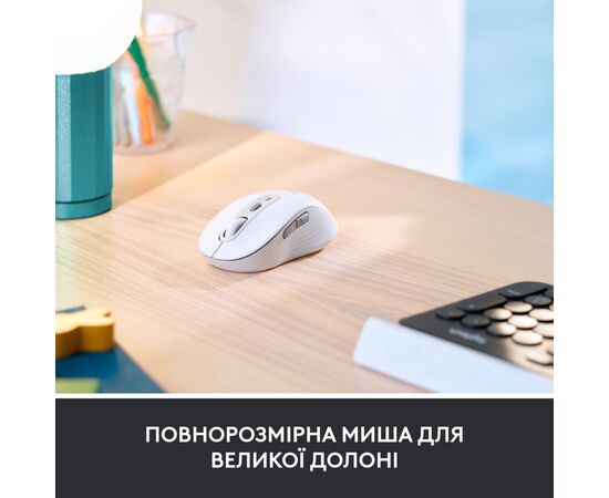Мышка Logitech Signature M650 L Wireless Mouse for Business Off-White (910-006349), изображение 4 Мышка Logitech Signature M650 L Wireless Mouse for Business Off-White (910-006349), изображение 4