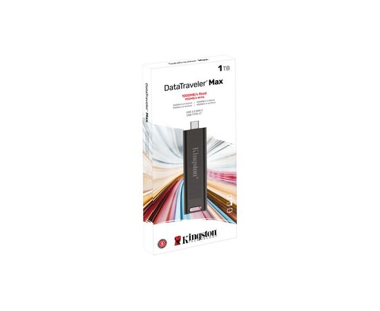 USB флеш накопитель Kingston USB-накопичувач 1TB DataTraveler Max USB 3.2 Gen 2 Type-C Black (DTMAX/1TB), изображение 9 USB флеш накопитель Kingston USB-накопичувач 1TB DataTraveler Max USB 3.2 Gen 2 Type-C Black (DTMAX/1TB), изображение 9