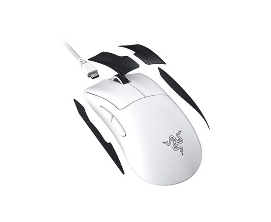 Мышка Razer DeathAdder V3 PRO Wireless White (RZ01-04630200-R3G1), изображение 8 Мышка Razer DeathAdder V3 PRO Wireless White (RZ01-04630200-R3G1), изображение 8