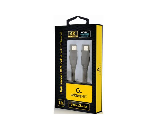 Кабель мультимедийный HDMI to HDMI 1.8m V.2.0 Cablexpert (CC-HDMIL-1.8M), изображение 3 Кабель мультимедийный HDMI to HDMI 1.8m V.2.0 Cablexpert (CC-HDMIL-1.8M), изображение 3