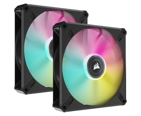 Кулер до корпусу Corsair iCUE ML140 RGB Elite Premium Dual Pack (CO-9050115-WW)