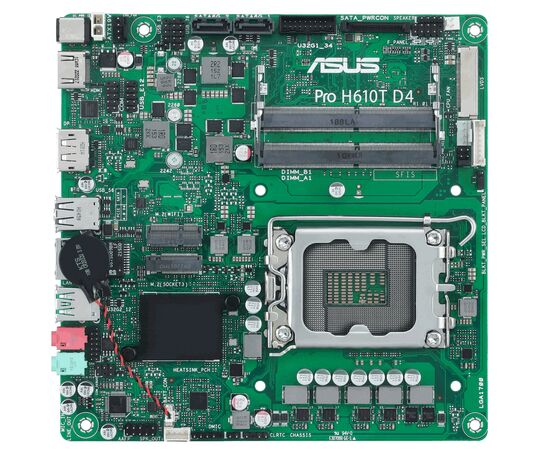 Материнська плата ASUS PRO H610T D4-CSM, зображення 2 Материнська плата ASUS PRO H610T D4-CSM, зображення 2