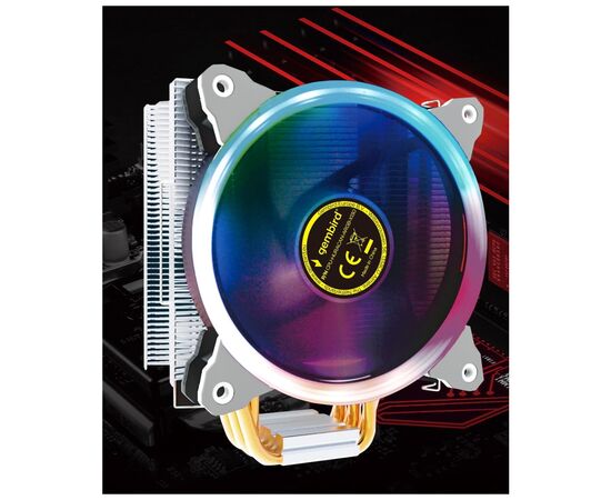 Кулер для процессора Gembird CPU-HURACAN-ARGB-X130, изображение 7 Кулер для процессора Gembird CPU-HURACAN-ARGB-X130, изображение 7