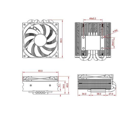 Кулер для процессора ID-Cooling IS-47S, изображение 6 Кулер для процессора ID-Cooling IS-47S, изображение 6