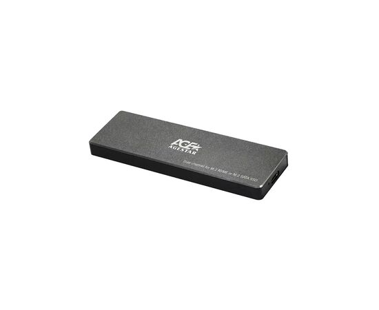 Кишеня зовнішня AgeStar M2 SATANVME metal black (31UBVS6C (Black))