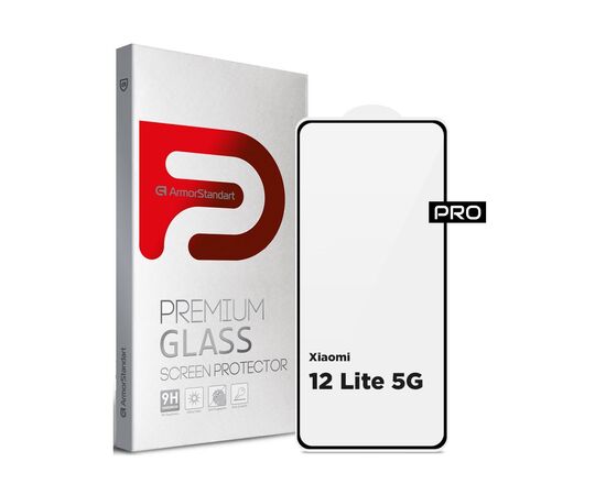 Стекло защитное Armorstandart Pro Xiaomi 12 Lite 5G Black (ARM62357)