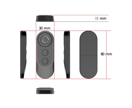 Пульт ДУ для фото- відеокамер XoKo K9 TikTok, bluetooth (XK-K9-TKT), зображення 4