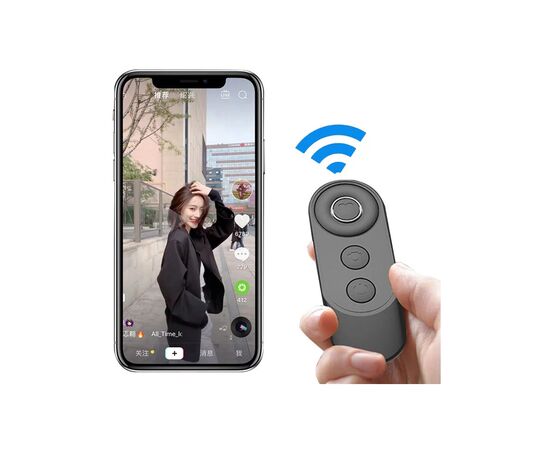 Пульт ДУ для фото- відеокамер XoKo K9 TikTok, bluetooth (XK-K9-TKT), зображення 8