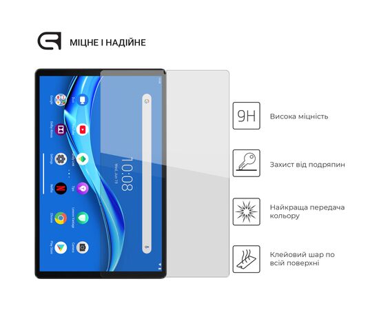 Стекло защитное Armorstandart Glass.CR Lenovo Tab M10 Plus TB-X606/M10 Plus (2nd Gen) (ARM60055), изображение 2 Стекло защитное Armorstandart Glass.CR Lenovo Tab M10 Plus TB-X606/M10 Plus (2nd Gen) (ARM60055), изображение 2