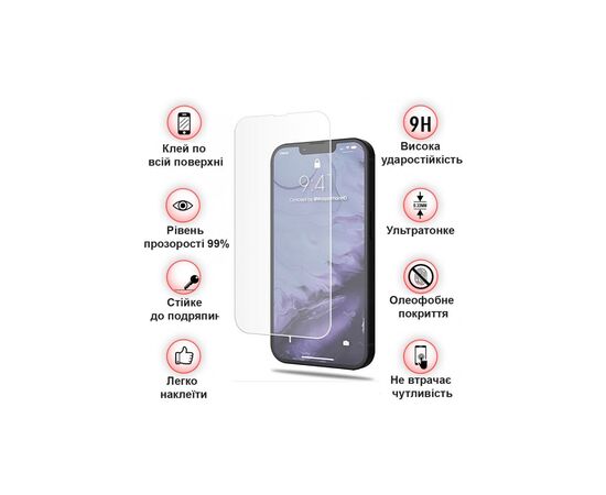 Скло захисне BeCover Apple iPhone 14 3D Crystal Clear Glass (708084), зображення 3 Скло захисне BeCover Apple iPhone 14 3D Crystal Clear Glass (708084), зображення 3
