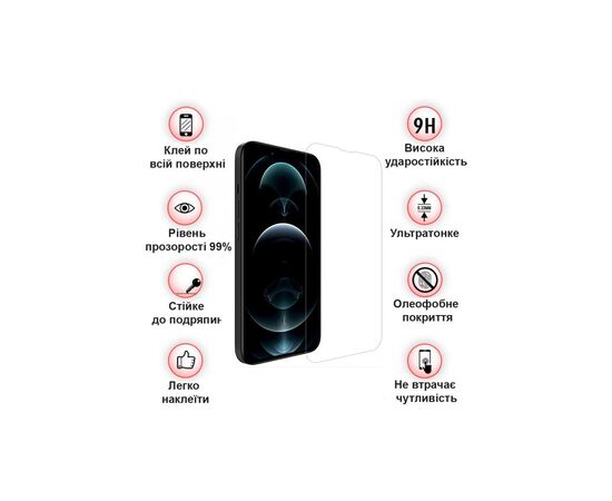 Стекло защитное BeCover Apple iPhone 14 Plus 3D Crystal Clear Glass (708085), изображение 3 Стекло защитное BeCover Apple iPhone 14 Plus 3D Crystal Clear Glass (708085), изображение 3