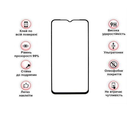 Стекло защитное BeCover Blackview A95 Black (708158), изображение 3 Стекло защитное BeCover Blackview A95 Black (708158), изображение 3