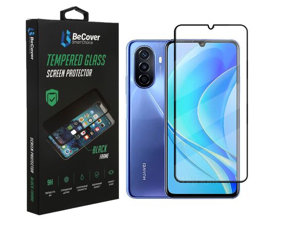 Стекло защитное BeCover Huawei Nova Y70 Black (708140)