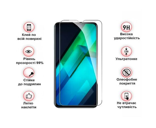 Стекло защитное BeCover Infinix Hot 12 (X663D) 3D Crystal Clear Glass (708088), изображение 3 Стекло защитное BeCover Infinix Hot 12 (X663D) 3D Crystal Clear Glass (708088), изображение 3
