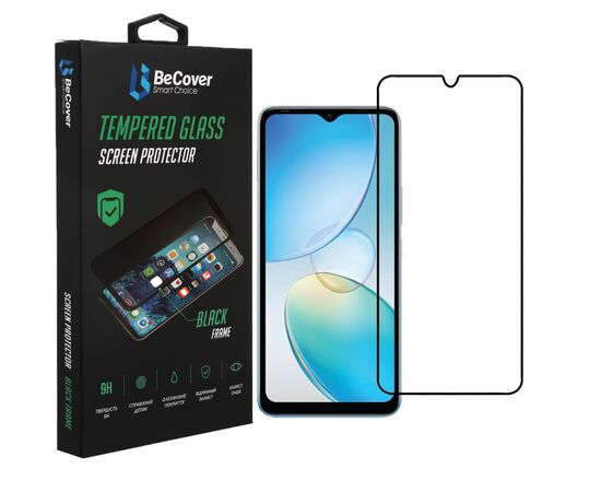 Стекло защитное BeCover Infinix Hot 12 (X663D) Black (708142)