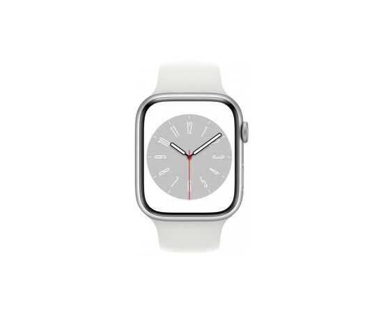 Смарт-часы Apple Watch Series 8 GPS 45mm Silver Aluminium Case with White Sport Band - Regular (MP6N3UL/A), изображение 2
