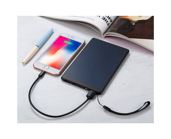 Батарея универсальная Sandberg 10000mAh, Urban, Solar Panel 5V/450mA, PD/18W, Q.C/3.0, USB-C, Micro-USB, USB-A (420-54), изображение 3 Батарея универсальная Sandberg 10000mAh, Urban, Solar Panel 5V/450mA, PD/18W, Q.C/3.0, USB-C, Micro-USB, USB-A (420-54), изображение 3