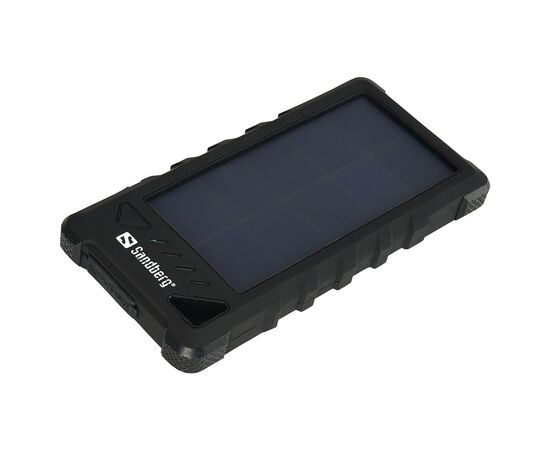 Батарея универсальная Sandberg 16000mAh, Outdoor IP67, Solar Panel 1.4W/280mA, USB-C, USB-A, 5V/3.4A total (420-35)