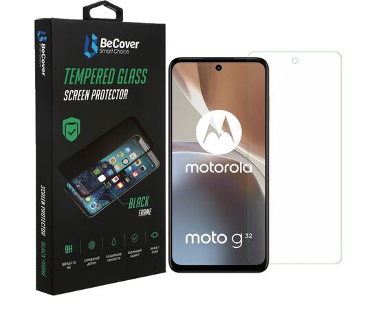 Стекло защитное BeCover Motorola Moto G32 3D Crystal Clear Glass (708091)