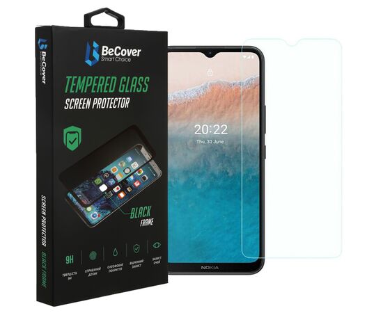 Стекло защитное BeCover Nokia C21 Plus 3D Crystal Clear Glass (708095)