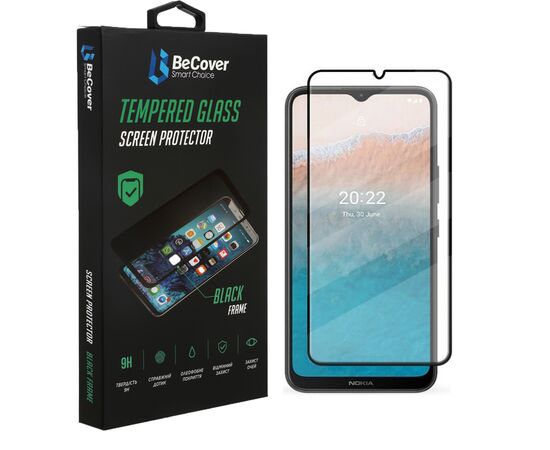 Стекло защитное BeCover Nokia C21 Plus Black707838 (708145)