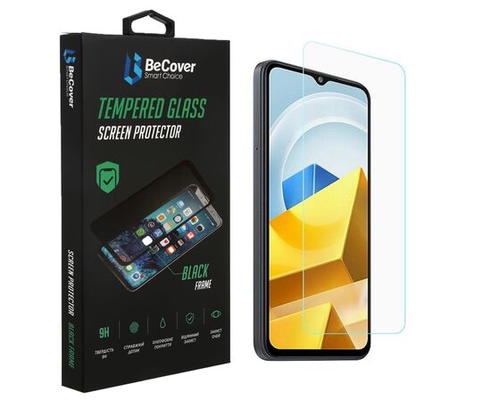 Скло захисне BeCover Poco M5 4G 3D Crystal Clear Glass (708097)