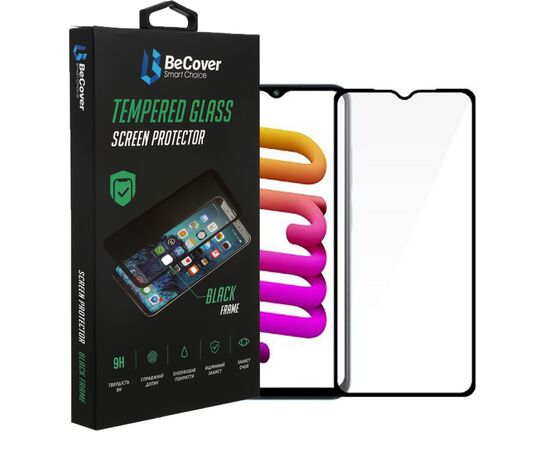 Стекло защитное BeCover Poco M5 4G Black (708148)