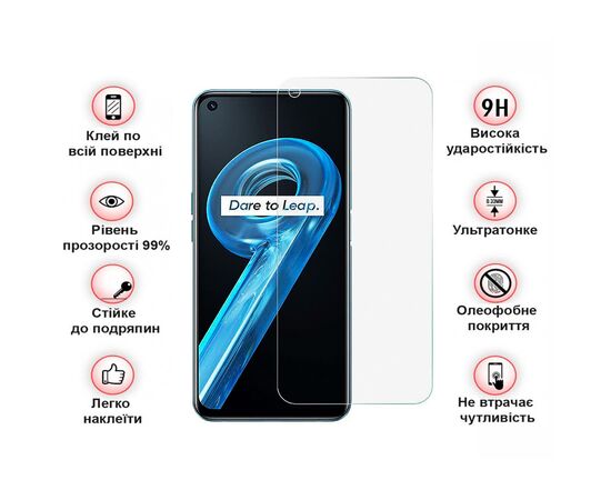 Скло захисне BeCover Realme 9i 3D Crystal Clear Glass (708128), зображення 3 Скло захисне BeCover Realme 9i 3D Crystal Clear Glass (708128), зображення 3