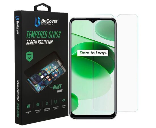 Стекло защитное BeCover Realme C35 3D Crystal Clear Glass (708129)