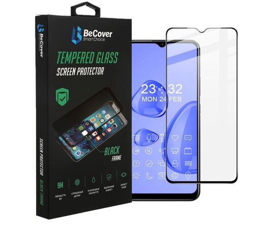 Стекло защитное BeCover Realme Narzo 50A Black (708154)