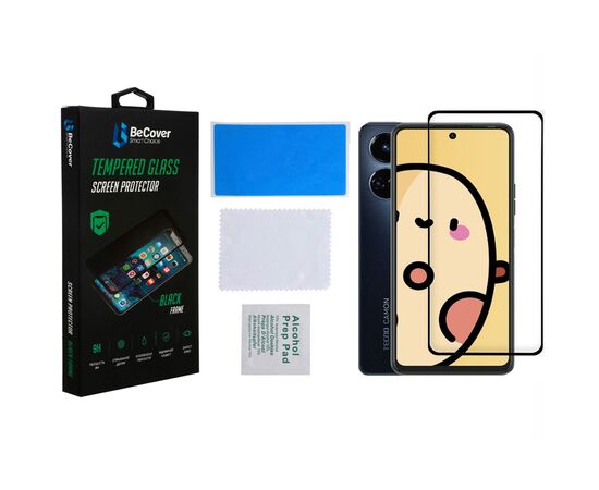 Скло захисне BeCover Tecno Camon 19 Neo (CH6i) Black (708168), зображення 2