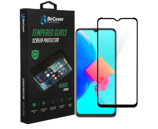 Стекло защитное BeCover Tecno Spark 8C (KG5n) Black (708161)