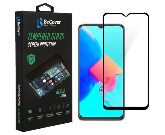 Стекло защитное BeCover Tecno Spark 8p (KG7n) Black (708166)