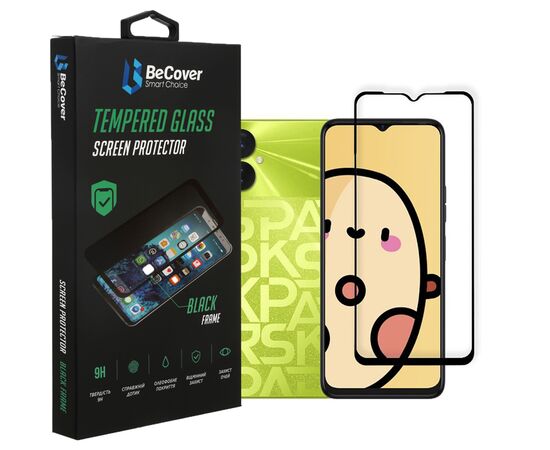 Стекло защитное BeCover Tecno Spark 9 Pro (KH7n) Black (708169)